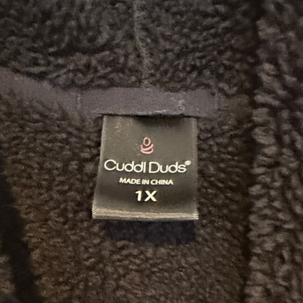 Cuddl Duds Black Open Front Jacket - Picture 6 of 6